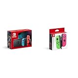 Nintendo Switch-Konsole Neon-Rot/Neon-Blau & er-Set Neon-Grün/Neon-Pink