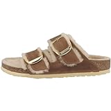 BIRKENSTOCK Damen Sandale Arizona Big Buckle Lammfell geöltes Nubukleder normal Braun 37