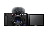 Sony Vlog-Kamera ZV-1 (Digitalkamera, 24-70mm, seitlich klappbares Selfie-Display für Vlogging & YouTube, 4K Video)