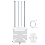 WAVLINK 1800 Mbit/s Outdoor WLAN Access Point, Outdoor WiFi 6 WLAN Repeater/WLAN Router (2.4GHz 574Mbit/s + 5GHz 1201Mbit/s) mit PoE, WPA3, 4 x 8 dBi Antennen, IP67 Weatherproof Enclosure