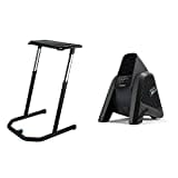 Wahoo Fitness Unisex Wahoo Kickr Desk Schreibtisch für Indoor Cycling Und Cross Training, Schwarz, 71 x 76 cm 36 84-122 EU & KICKR Headwind Bluetooth-Ventilator, Schwarz, One Size