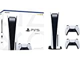 Sony PlayStation PS5 Konsole Standard Console (mit laufwerk) inkl 2x Dualsense controller Compatible mit PS5