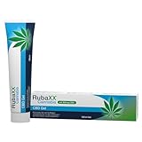 RubaXX Cannabis CBD Gel - Kühlend mit ca. 900 mg CBD - mit Menthol & Minzöl für beanspruchte Muskeln z.B. in Rücken, Schultern oder Beinen - 180 ml