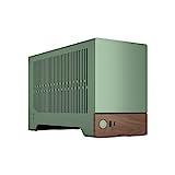 Fractal Design Terra Jade - Wood Walnut Front Panel - Small Form Factor - mITX Gaming case – PCIe 4.0 Riser Cable – USB Type-C - Anodized Aluminum Panels