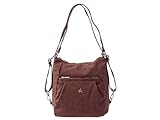 Ledermeid Prato LM Joyce S964-P 2in1 Umhängetasche/Cityrucksack bordo