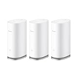 Huawei WiFi Mesh 3, AX3000 Whole Home Wi-Fi 6 Mesh Router, 3er-Pack, Abdeckung bis zu 600 m², insgesamt 9 GE Ports, HomeSec™ Sicherheit, Keine DSL-Funktion, exklusiv bei Amazon