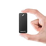 Sabrent Portable SSD 512GB, Festplatte extern NVMe, USB 3.2 Gen 2, 1000 MB/s Lesen, 1000 MB/s Schreiben, USB C Kabel enthalten, Externe M.2 SSD Aluminiumschale, schwarz (SB-512-NANO-BLK)