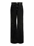 ONLY Damen Onlhope Ex Hw Wide Dnm Ana129 Noos Jeans, Black Denim, 28W / 32L EU