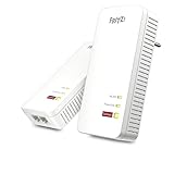 FRITZ!Powerline 1240 AX WLAN Set (Gigabit-Powerline mit Wi-Fi 6, WLAN-Access Point, ideal für Media-Streaming, HD-Videos, Internet-TV, 1.200 MBit/s, deutschsprachige Version)