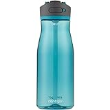 Contigo Ashland 2.0 Wasserflasche, 1,2 l, auslaufsicherer Deckel, schützende Auslaufabdeckung, Becherhalterfreundlich, spülmaschinenfest, BPA-frei, Wacholder