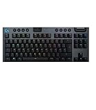 Logitech G915 LIGHTSPEED TKL Tenkeyless kabellose mechanische Gaming-Tastatur, Taktiler GL-Tasten-Switch, LIGHTSYNC RGB, Ultraschlankes Design, 40+ Stunden Akkulaufzeit, Deutsches QWERTZ-Layout-Carbon