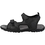 Geox Herren Uomo Sandal Strada A Sandalen 46 EU Schwarz