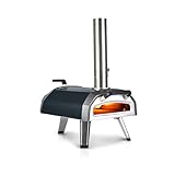 Ooni Karu 12G Multi-Brennstoff Pizzaofen – Tragbarer Outdoor Pizzaofen – Gas-/Holz-/Holzkohle Pizzaofen – Gartenofen für Grillen, Kochen und Backen – Pizza Oven