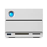 LaCie 2big Dock Thunderbolt 3 8TB externe Festplatte, 3.5 Zoll, Thunderbolt 3, RAID 1, 2, USB-C + Card Reader, PC & Mac, inkl. 5 Jahre Rescue Service, Modellnr.: STGB8000400