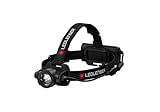 Ledlenser H15R Core Stirnlampe LED, 2500 Lumen, aufladbar mit Lithium Akku, wasserdicht IP67, fokussierbar, stufenlos dimmbar, Constant Light, Leuchtweite 250m, USB Magnetladekabel, Headlamp, TU EU