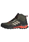 adidas Herren Terrex AX4 Mid Gore-TEX Hiking Shoes Wanderschuhe, Olive Strata/Wonder Beige/Core Black, 43 1/3 EU