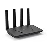 GL.iNet GL-AX1800(Flint) WiFi 6 - Dual Band Gigabit Wireless Internet Router | 5 x 1G Ethernet Ports | Up to 120 Devices | Amazing OpenVpn&Wireguard Speed | WPA3 Security | MU-MIMO | 802.11ax