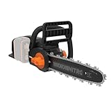 WORX WG350E.9 Nitro Profi Akku Kettensäge 20V – leistungsstarke Holzsäge – 10m/s – 30cm Schnittlänge – kompakt & sicher – automatische Schmierung – einfache Ketten-Verspannung – ohne Akku & Ladegerät