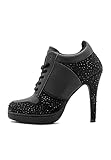 MISSY ROCKZ YES I ROCKZ 2.0 Sparkling Black, Größe:EU 39 / UK 6.5 / US 8.5, Absatz:10.5 cm