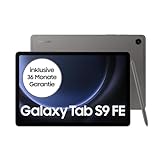 Samsung Galaxy Tab S9 FE Android-Tablet, 27,7 cm / 10,9 Zoll Display, 128 GB Speicher, Mit Stift (S Pen), Lange Akkulaufzeit, WiFi, Grau, Inkl. 36 Monate Herstellergarantie [Exklusiv bei Amazon]