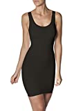 SLEEX Damen Shapewear Figurformendes Miederkleid (mit Breiten Traegern), Schwarz, Groesse M/L - Shapewear Damen