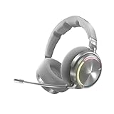 Corsair Virtuoso MAX Wireless Gaming-Headset mit Bluetooth – Dolby Atmos, SoundID, Aktive Geräuschunterdrückung, Mikrofon in Rundfunkqualität, Graphene-Treiber, für PC, Mac, PS5, PS4 – Silber