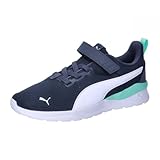 PUMA Unisex Kinder Anzarun Lite Ac+ Ps Sneaker, Club Navy Puma White Mint, 30 EU