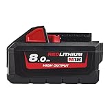 Batterie M18 HB8 18V 8AH High -Output Red Lithium Milwaukee - 4932471070