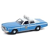 Greenlight Plymouth Fury NYPD New York Police 1975 blau weiß Modellauto 1:24 Collectibles