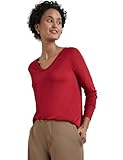 STREET ONE Damen A322229 Strick-Look Shirt, Autumn Red, 44 EU