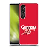 Head Case Designs Offizielle Arsenal FC Gunners Rot Wappen 2 Soft Gel Handyhülle Hülle kompatibel mit Sony Xperia 1 VI 5G