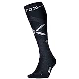 STOX Energy Socks, Skisocken Herren, Kompressionklasse 23-32 mmHg, Skistrümpfe, Kompressionsstrümpfe, Merinowolle, Skifahren, Kompressionssocken, Stützstrümpfe, Keine kalten Füße