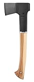 Fiskars Norden Universalaxt N10, Länge: 44,5 cm, Karbonstahl/FSC-zertifiziertes Holz, 1051143