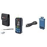 Bosch Professional Laser-Entfernungsmesser GLM 50-23 G (grüner Laser, Neigungssensor, Reichweite: bis zu 50 m, robust, IP65, ± 1,5 mm, 2X AA-Batterie, Schlaufe) + GLM Lithium-Ionen-Akku BA 3.7V 1.0Ah