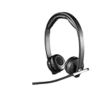 Logitech H820e Kabellose Kopfhörer mit Mikrofon, Bluetooth, Stereo-Headset, Rauschunterdrückung und Flip-Stummschalter, Bedienelemente, LED-Anzeige, USB, PC/Mac/Laptop/Tablet/Smartphone - Schwarz