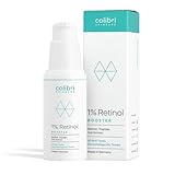 colibri skincare 1% Retinol Booster 30ml - lässt die Haut glatter und strahlender aussehen - liposomal verkapseltes Retinol für sichtbare Ergebnisse - Retinol Serum hochdosiert