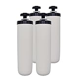 Newton Gravity Water Filter | High Capacity Ceramic Candle | Compatible with Doulton Ultra Sterasyl | Compatible with British Berkefeld, Berkey, etc. (4 Pack)