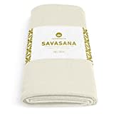 Lotuscrafts® Yogadecke Baumwolle Savasana 200 x 150 cm, Meditationsdecke, Widerstandsfähig & Langlebig, aus 100% Baumwolle, Yoga Decke für Entspannung