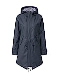 derbe Hamburg Damen Regenjacke Friese Traveby Fisher Striped Navy/Blue dunkelblau - 38