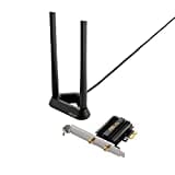 ASUS PCE-AXE59BT AXE5400 WiFi 6E PCI-E Adapter (zwei externe Antennen, 6GHz Band, 160MHz, Bluetooth 5.2, WPA3, OFDMA, MU-MIMO)