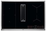 AEG Induktionskochfeld autark 80cm mit Dunstabzug / Made in Germany / 4 Flex-Kochzonen mit Bridge (Kombination 2er Zonen) / Auto-Funktion des Dunstabzugs / Aktivkohlefilter / COLI84COXB
