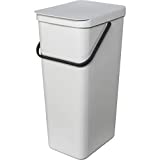 Brabantia Sort & Go Recycling-Mülleimer, 40 l, Hellgrau