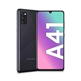 Samsung Galaxy A41, Smartphone, Display 6,1 Zoll (ca. 15,5 cm), Super AMOLED, 3 Rückkameras, 64 GB erweiterbar, 4 GB RAM, 3500 mAh, 4G, Dual SIM, Android 10, 151 g, italienische Version, schwarz