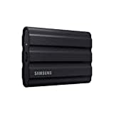 Samsung Portable SSD T7 Shield, 2 TB, USB 3.2 Gen.2, 1.050 MB/s Lesen, 1.000 MB/s Schreiben, Robuste externe Festplatte Outdoor für Mac, PC und Smartphone, Schwarz, MU-PE2T0S/EU