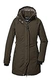 G.I.G.A. DX Damen Funktionsparka/Parka wasserdicht mit abzippbarer Kapuze GW 70 WMN PRK, olive brown, 40, 41863-000