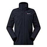 Berghaus Herren Hillmaster Interactive Jacke, Atmungsaktiver, Strapazierfähiger Mantel Übergangsjacke Hardshell Gore-Tex Wasserdichte, Schwarz, M EU