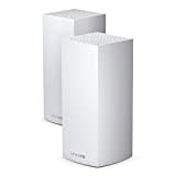 Linksys Velop MX8400 Tri-Band Whole Home Mesh WiFi 6 System (AX4200) WLAN-Router, Extender & Booster bis zu 6000 m², 3,5X schnellere Geschwindigkeit für 80+ Geräte, MU-MIMO & Kindersicherung,