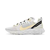 Nike Herren React Element 55 Leichtathletikschuhe, Mehrfarbig (White/Pale Vanilla/Black/Pale Ivory 101), 40 EU