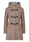 Gil Bret Damen Dufflecoat mit Kapuze Walnut Melange,46