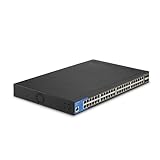 Linksys LGS352C-EU 48-Port Gigabit Managed Netzwerk-Switch mit 4 10G-Uplink-SFP+-Steckplätzen – Smart Ethernet-Hub / Splitter mit Metallgehäuse, Befestigung auf dem Schreibtisch oder an der Wand